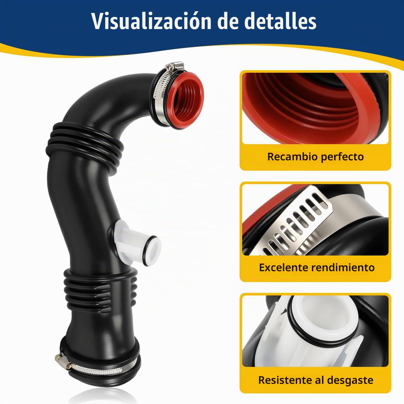 Manguera de turbo aire de carga apta para 1007 206 207 3008 307 308 407 C2 C3 C4 C5 Expert Partner 9687883680 para Berlingo Jumpy 1434E1 13717798147