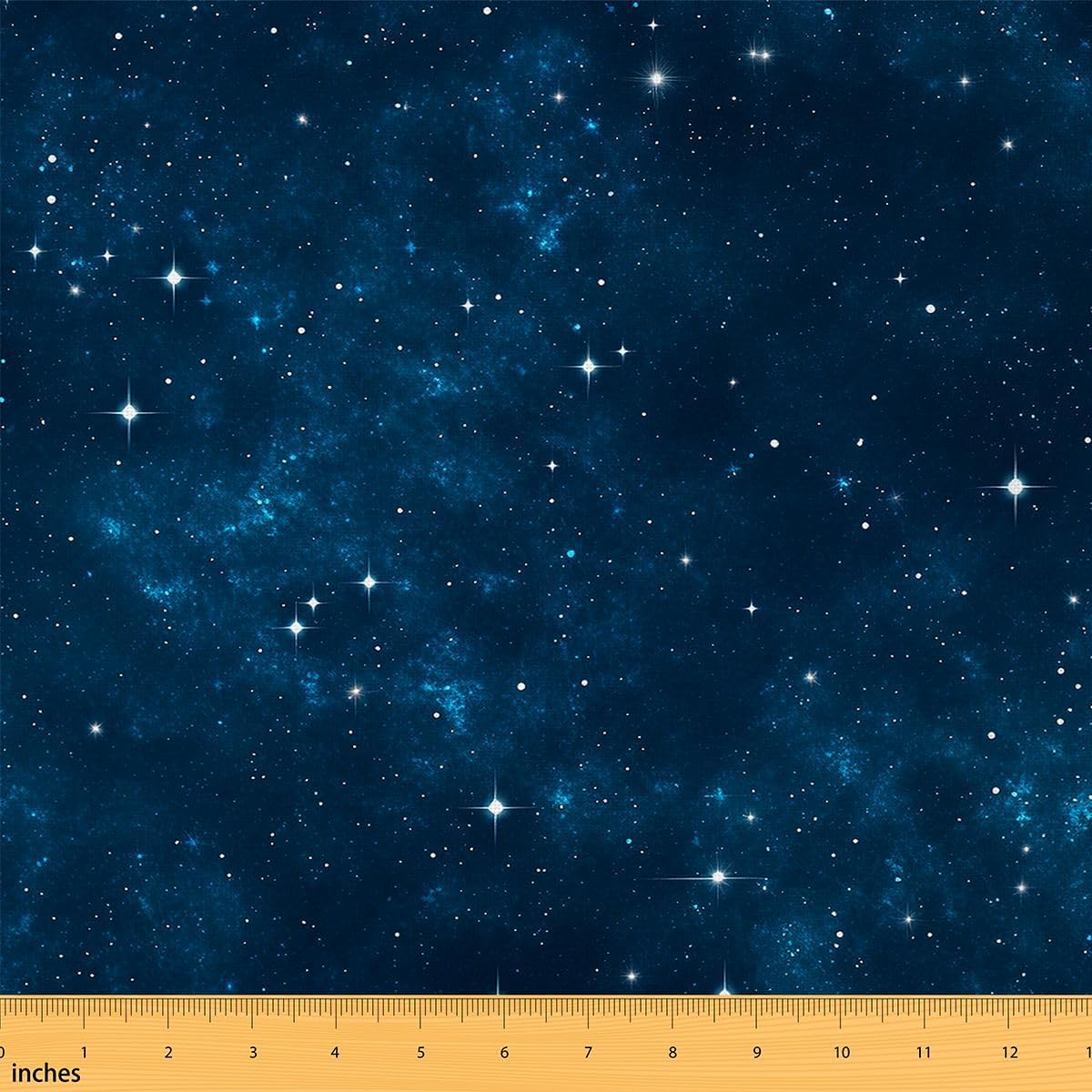 Galaxy Upholstery Fabric by The Yard, Outer Space Starry Sky Indoor Outdoor Fabric by The Yard, Universe Sparkle Stars Decorative for Upholstery and Home DIY Sewing Projects, 3 Yards, Blue