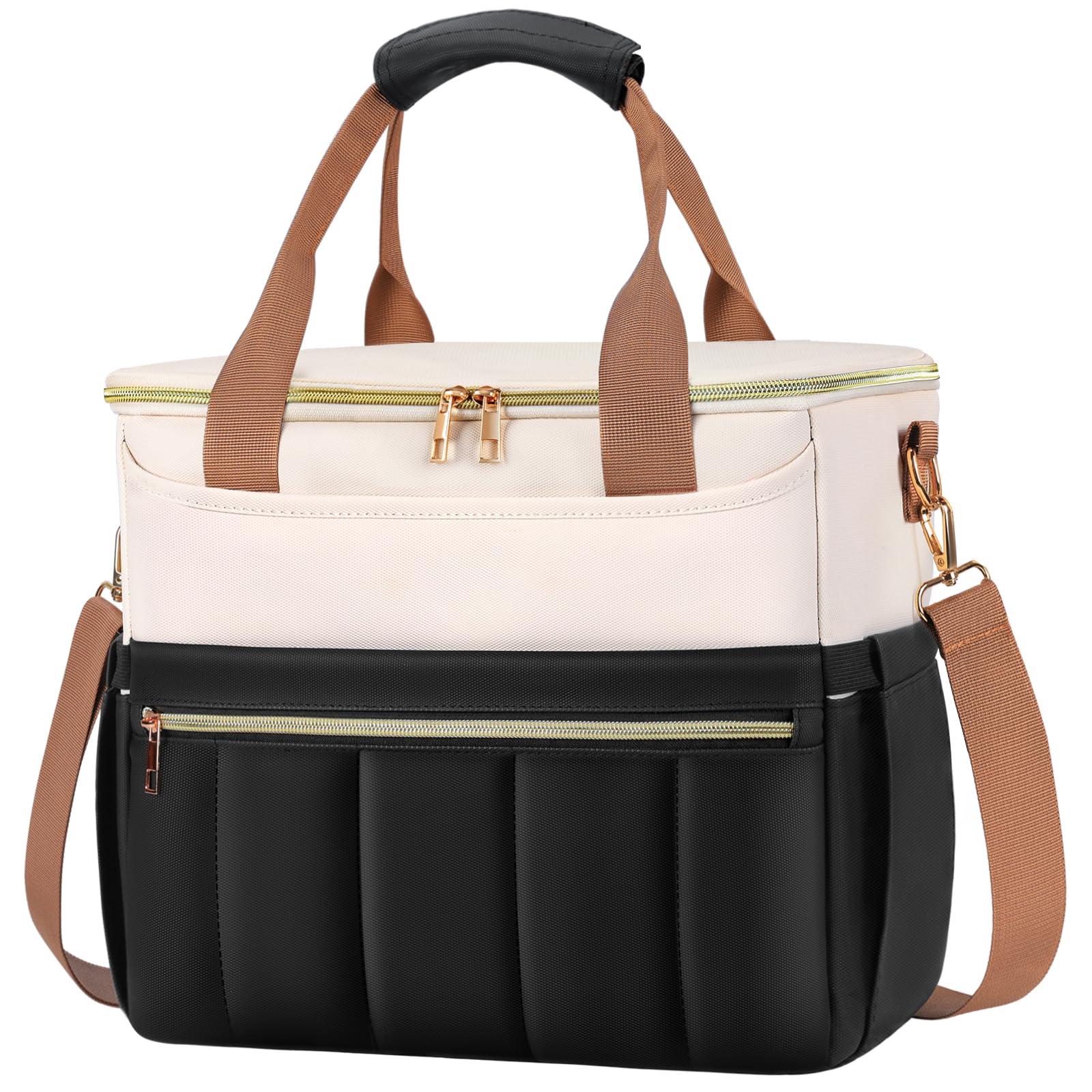 Brisby 4 Laags Geïsoleerde Koeltas - Lunchtas 15 liter - Zwart