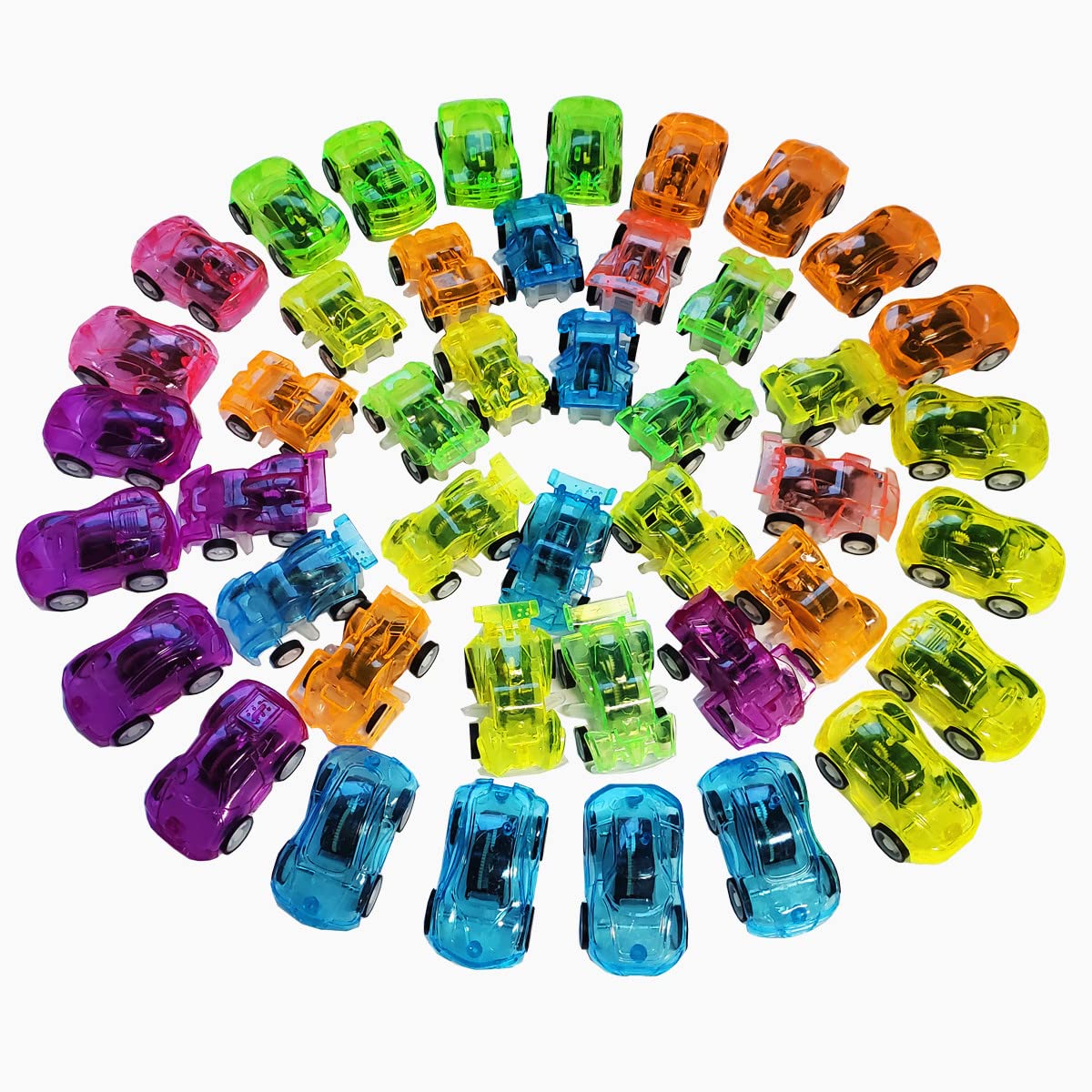 42 Pcs Pull Back Vehicles Mini Car Toys Friction Powered Racing Cars Party Favor Cars for Toddlers Boys & Girls, Bulk Party Favors Toys(Colors Random)