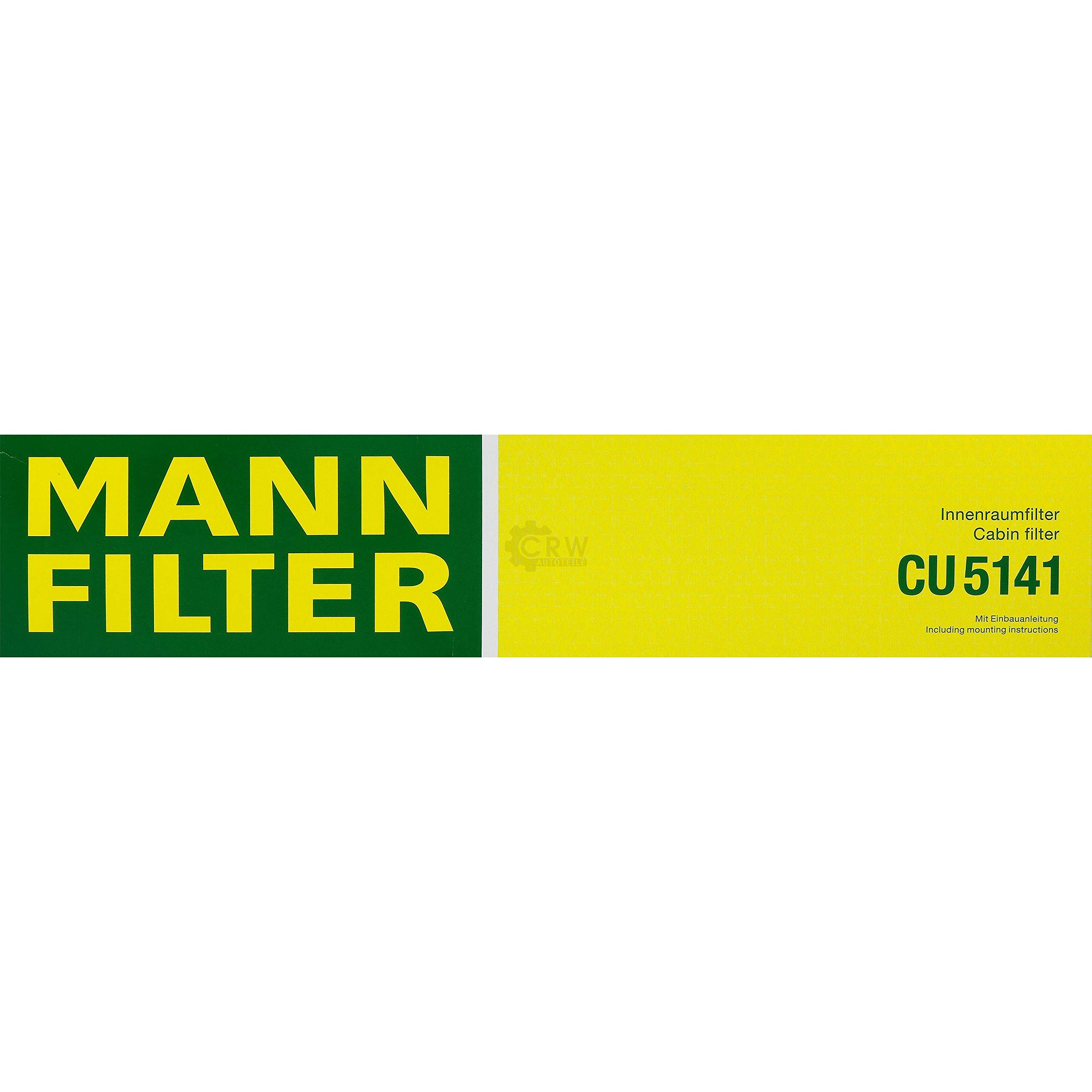 Paquete de inspección Kit de mantenimiento de filtros con filtro de aceite W 920/45, filtro de aire C 3498, filtro de combustible WK 730/5, filtro de habitáculo CU 5141, tornillo de cierre