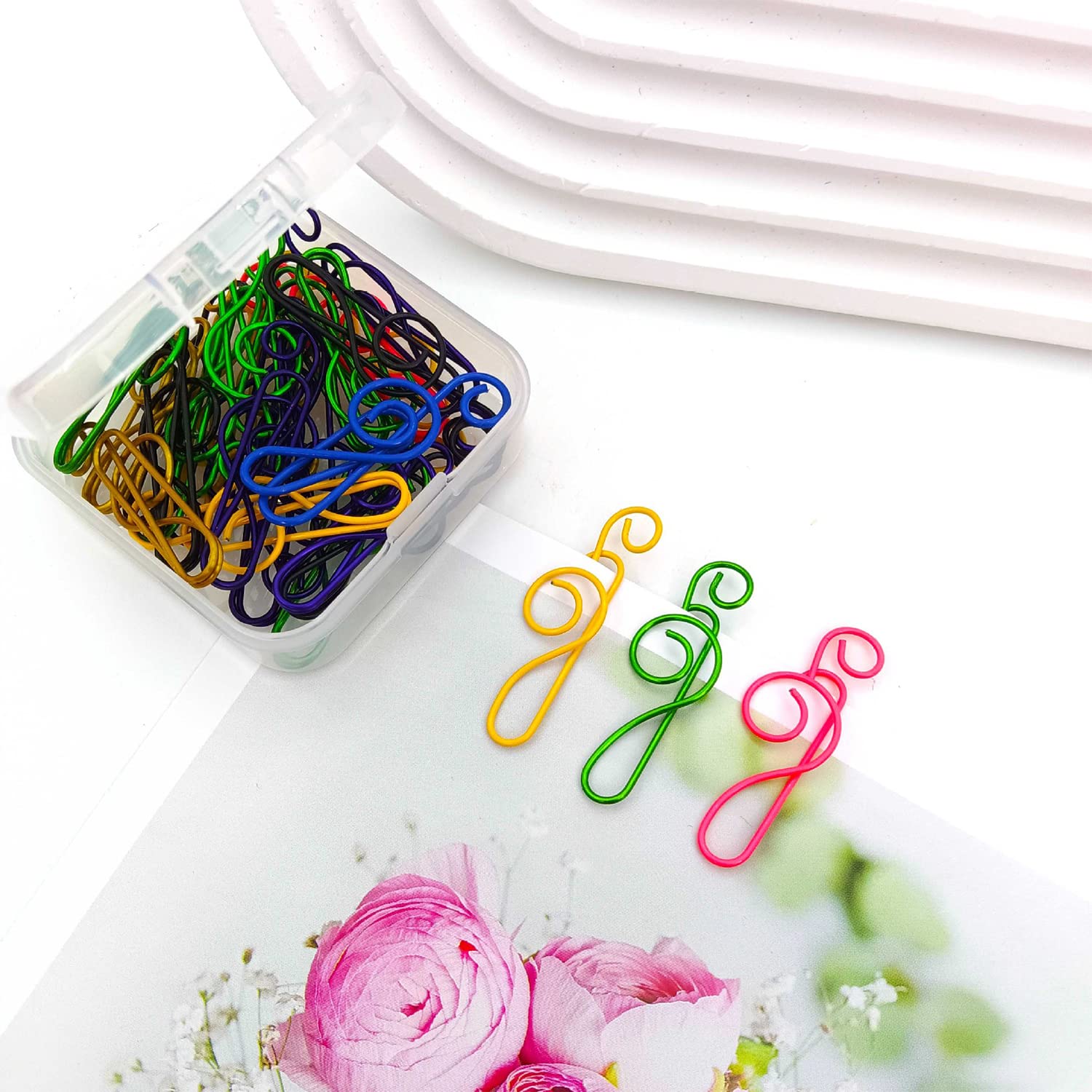 Rust Resistant Paperclips 50pcs Musical Paper Clips Coloured Musical ...