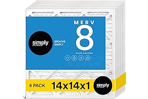 Simply Filters 14 inch Air Filter (6-Pack) - Premium MERV 8, MPR...