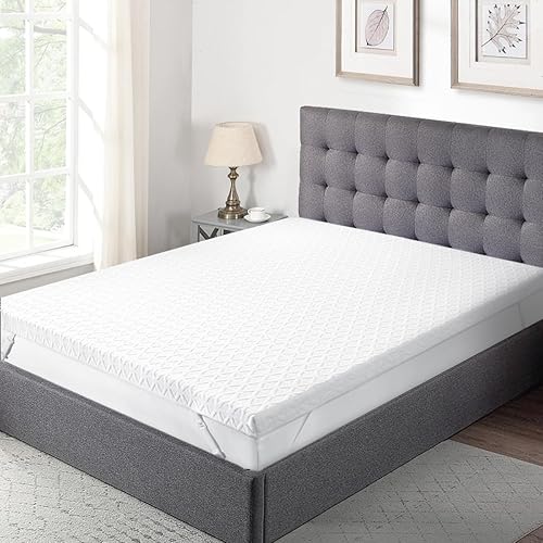 Miniatura 8 de HARNY Cubrecolchón de espuma viscoelástica de 3 pulgadas, tamaño individual, cubrecama para almohadilla con infusión de gel refrescante, cómodo