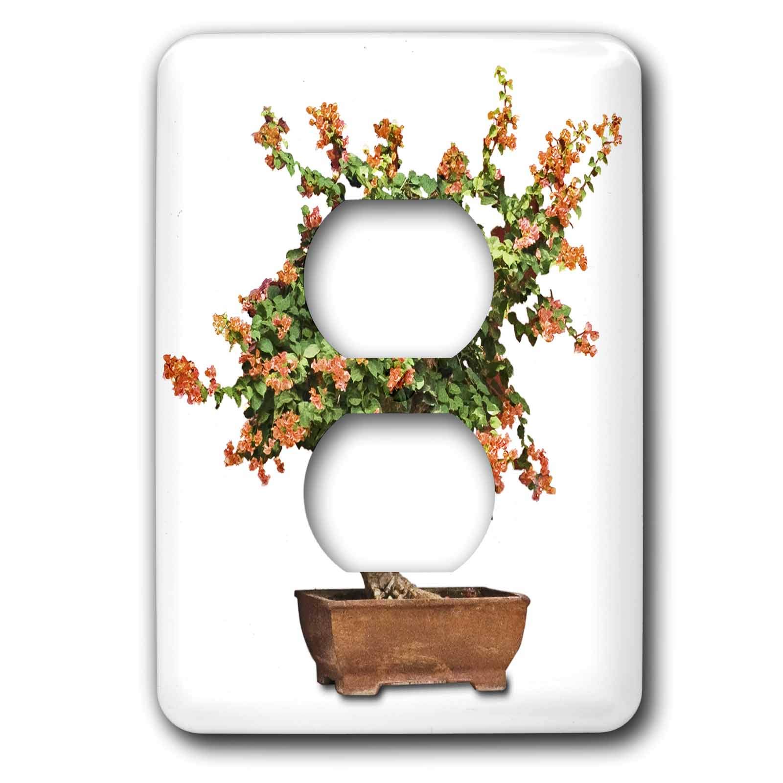 Bonsaï Penjing 3dRose lsp_13926_6 avec fleurs d'orange, objet déco asiatique