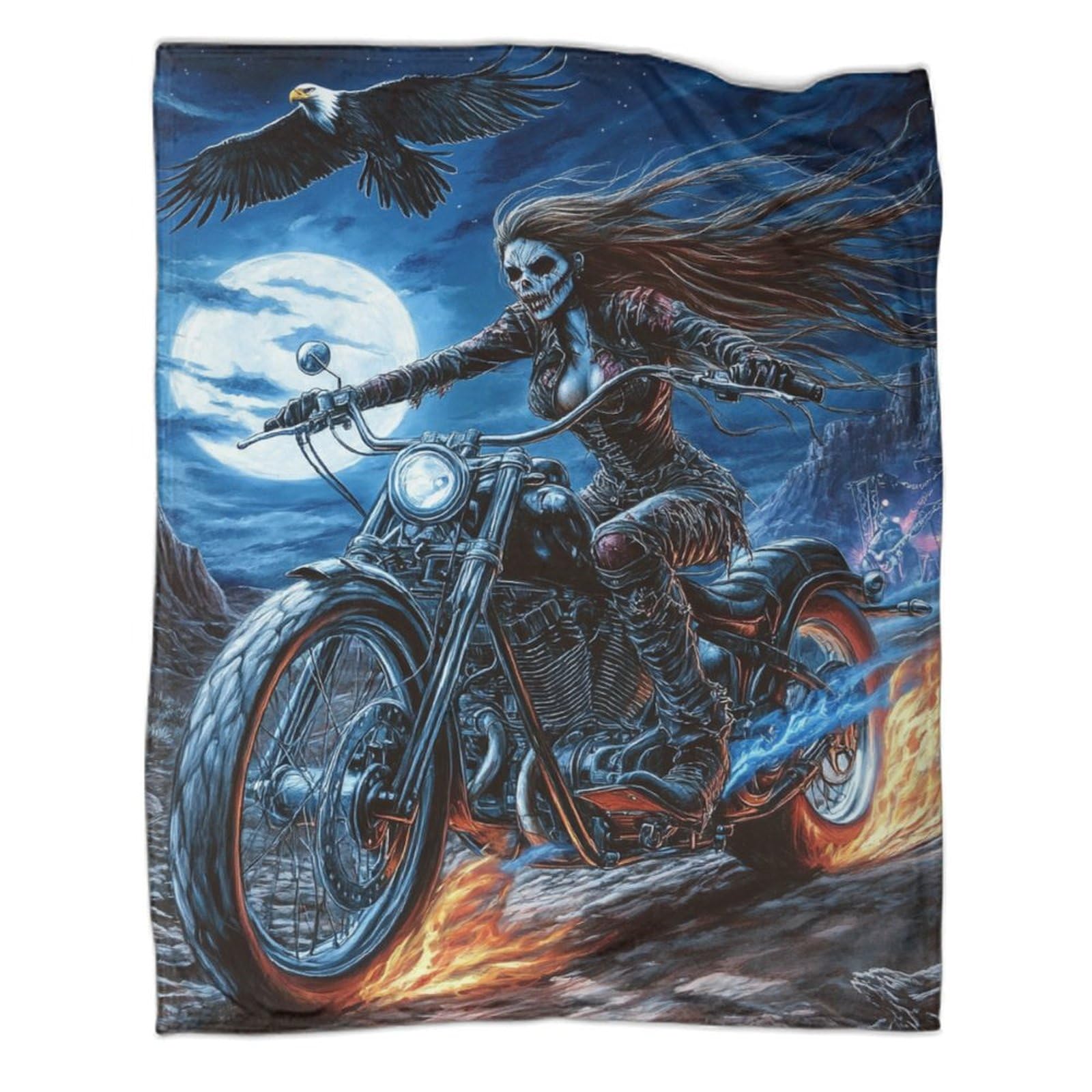 Plaid moto tout-terrain moelleux pour vos soirées télé et moments cocooning