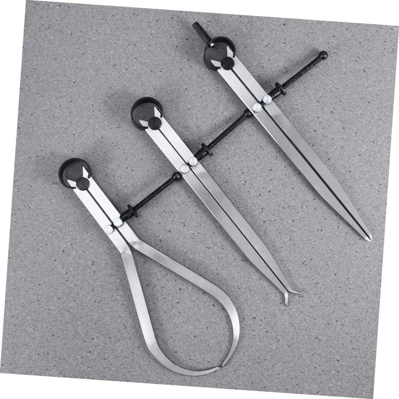 3pcs Caliper Gauge Set Precision Measurement Tool Spring Divided Calipers Id Od Gauge Kit for Measurement
