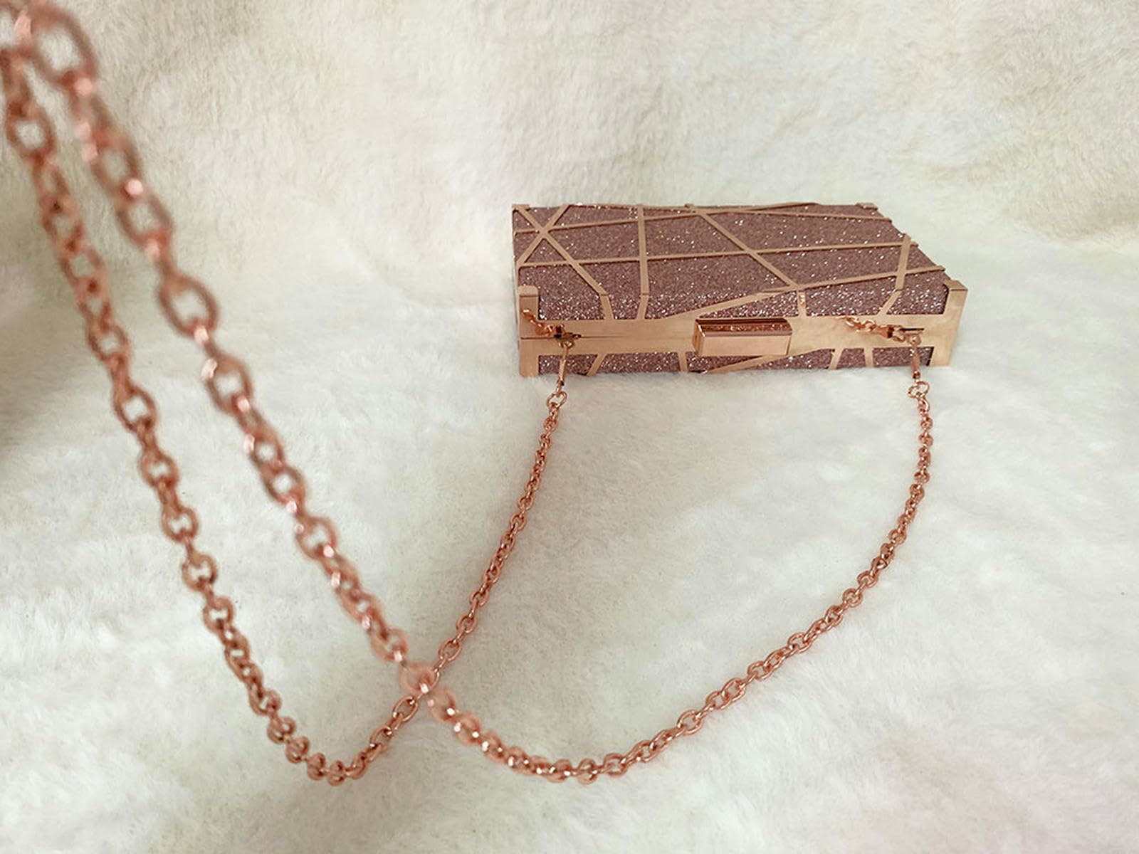 Damska torba geometryczna metalowa suknia wieczorowa uniwersalna torebka na jedno ramię crossbody
