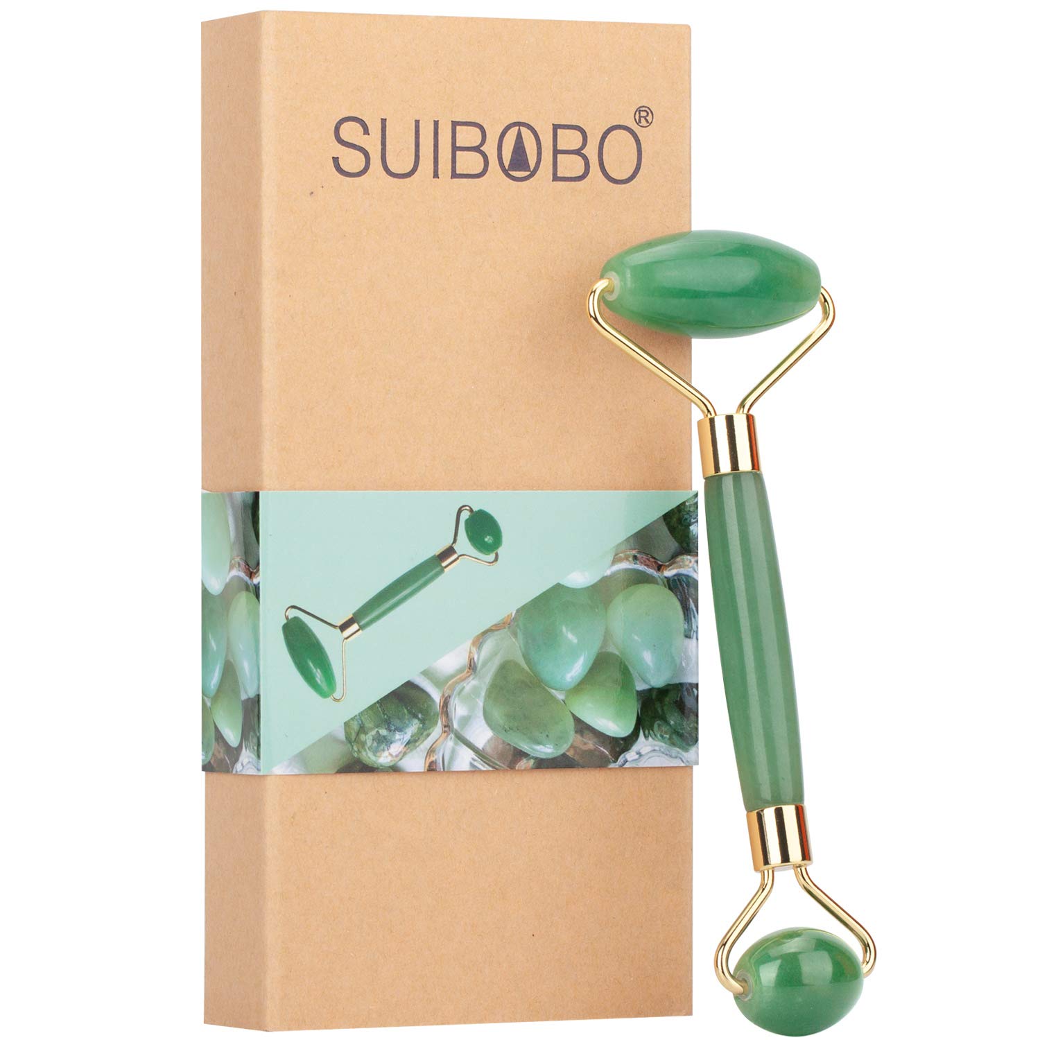 Buy Suibobo Skincare Green Quartz Real Jade roller Crystal Gem Stone