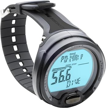 Cressi Leonardo 2.0 Scuba Dive Computer - Air, Nitrox & Gauge Dive Watch - Backlit Waterproof Watch - USB IR Diving Computer