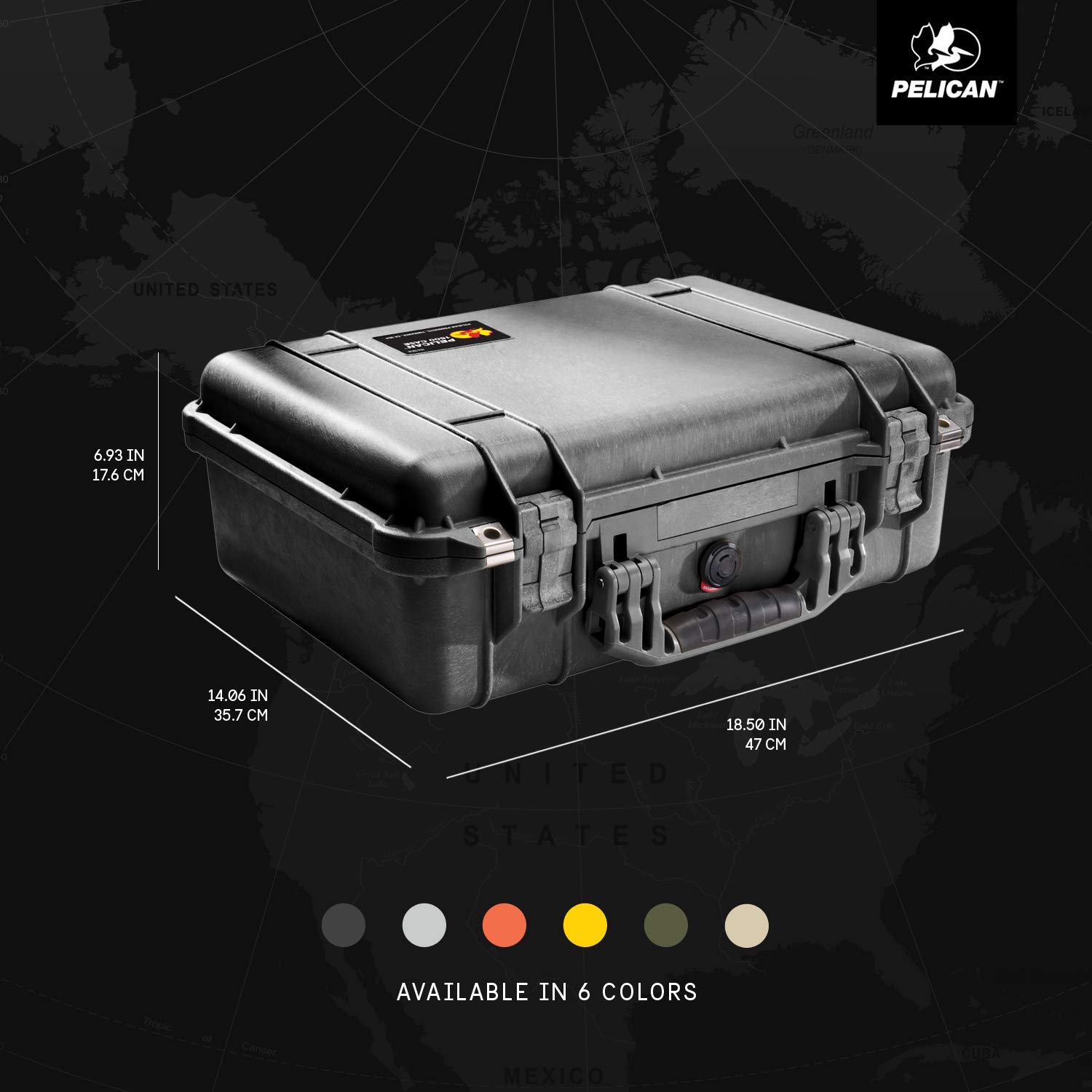 Amazon | PELICAN ハードケース 1500 19L ベージュ 1500-000-190