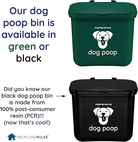 Miniatura 3 de Recycling Rules Cubo de basura colgante para excremento de perro en verde