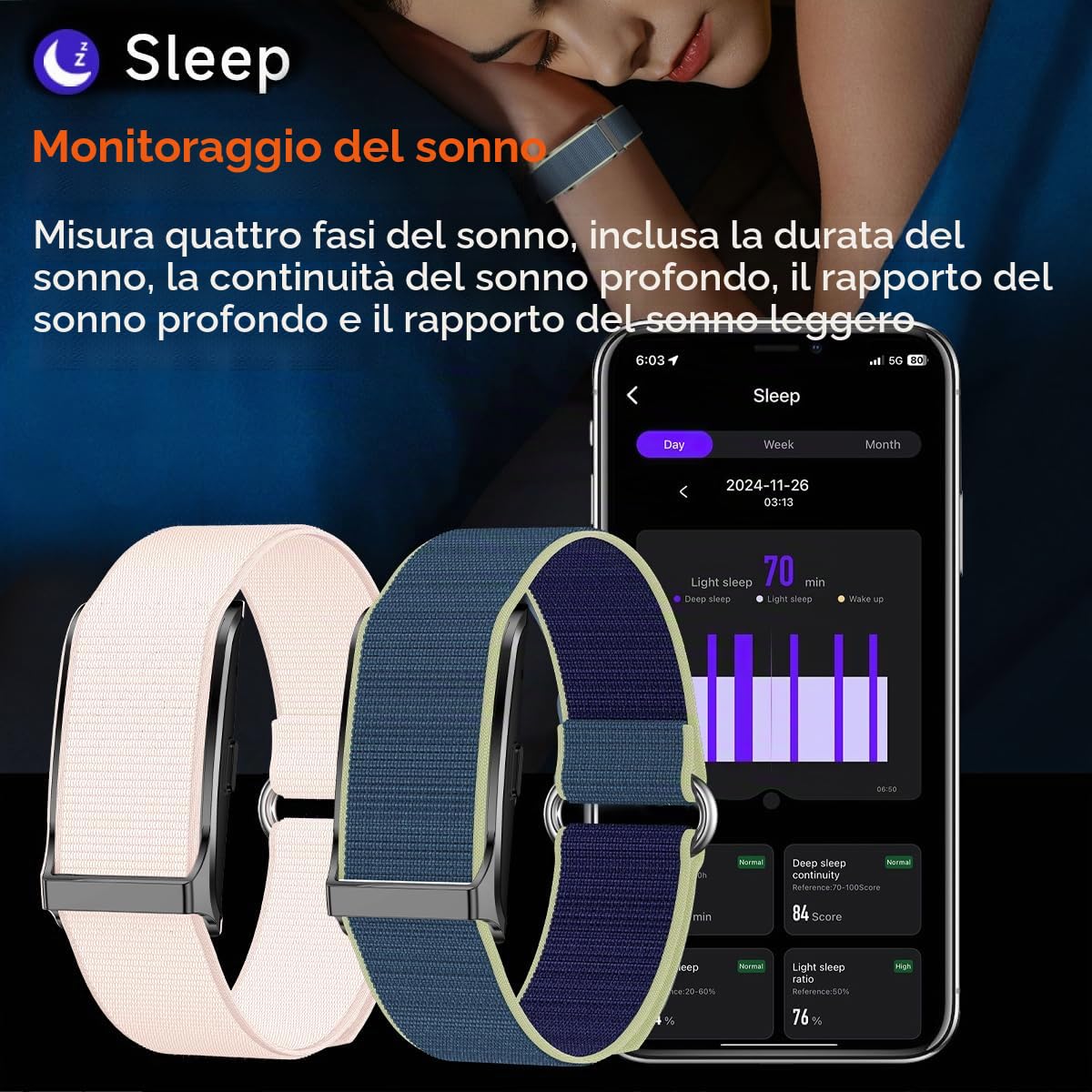 SALUTO FITNESS Tracker Braccialetto Intelligente 127 Modalità Sportive Impermeabile IP68, Monitor Sonno, Contapassi, Cardiofrequenzimetro, Promemoria Chiamate, Sveglia per Uomo Don