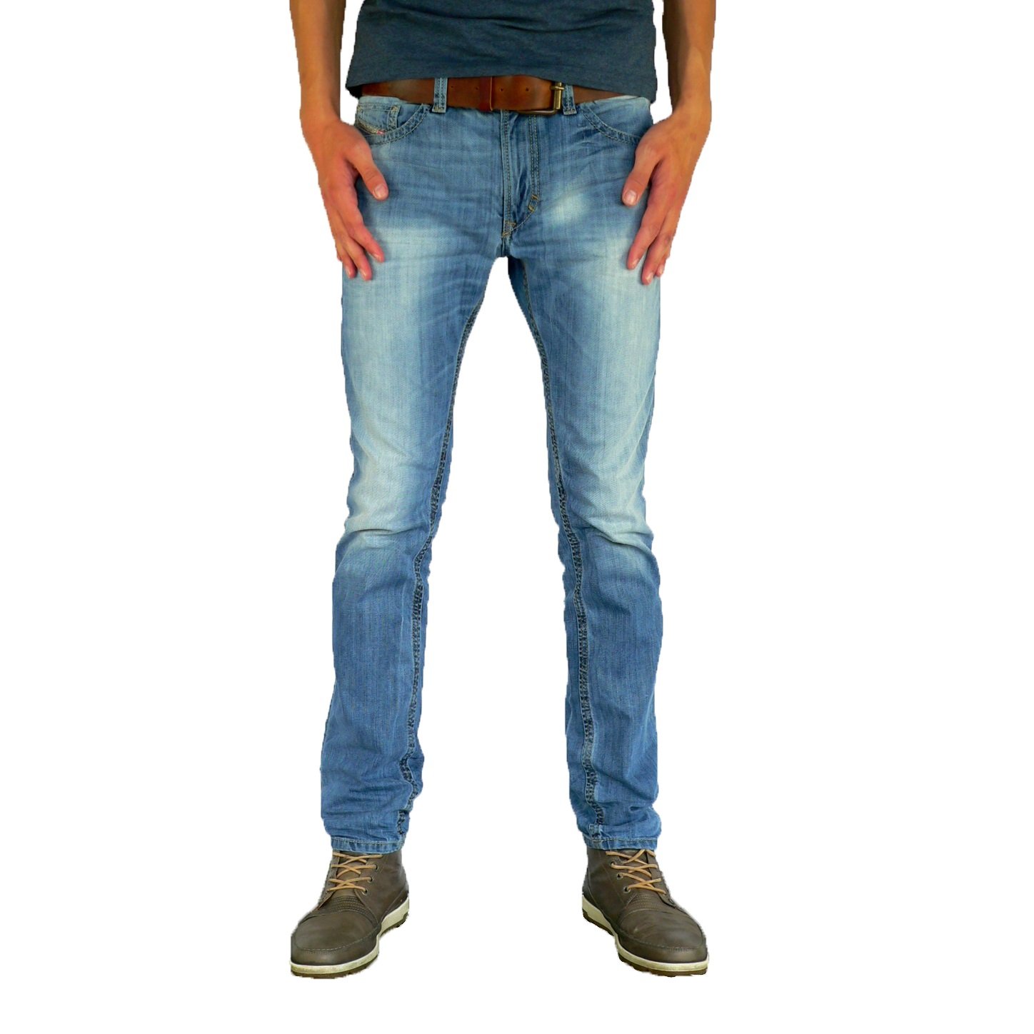 Diesel Men's Thavar Straight Slim-Leg Jean 0826D