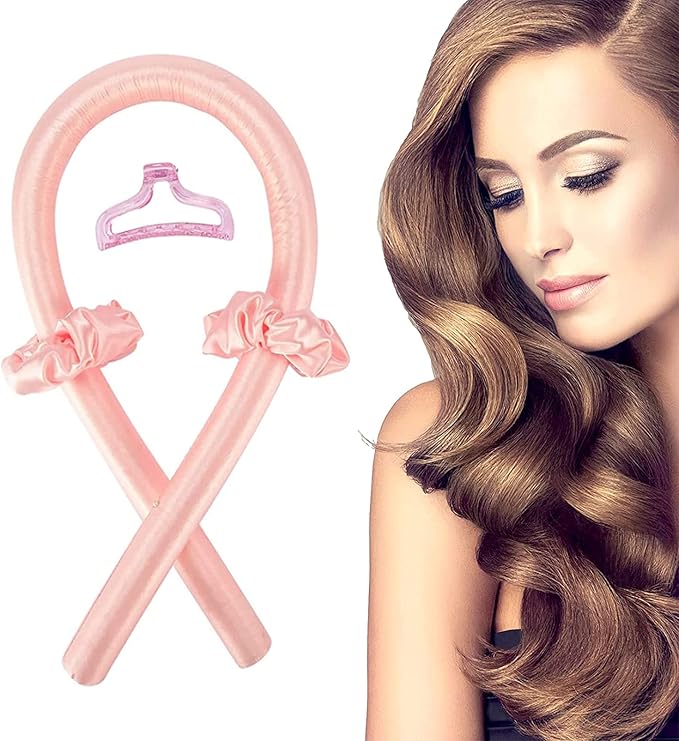 Heatless Hair Curlers Soft Curling Bands, Foam Curlers, Silk Ribbon
