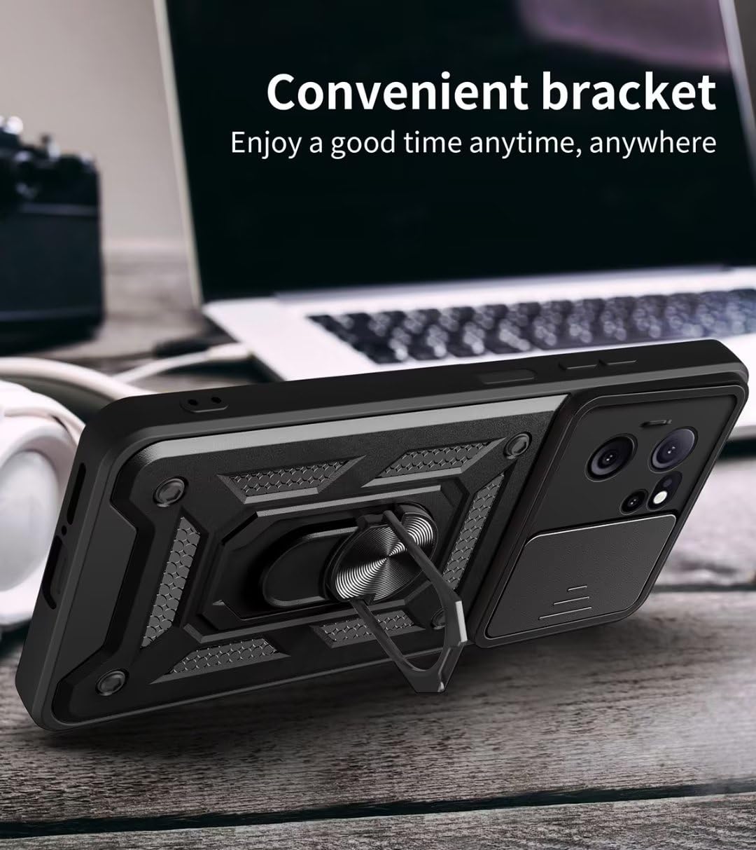 JIAFEI Cover Armor per Oppo A98 5G, Custodia TPU+PC Antiurto