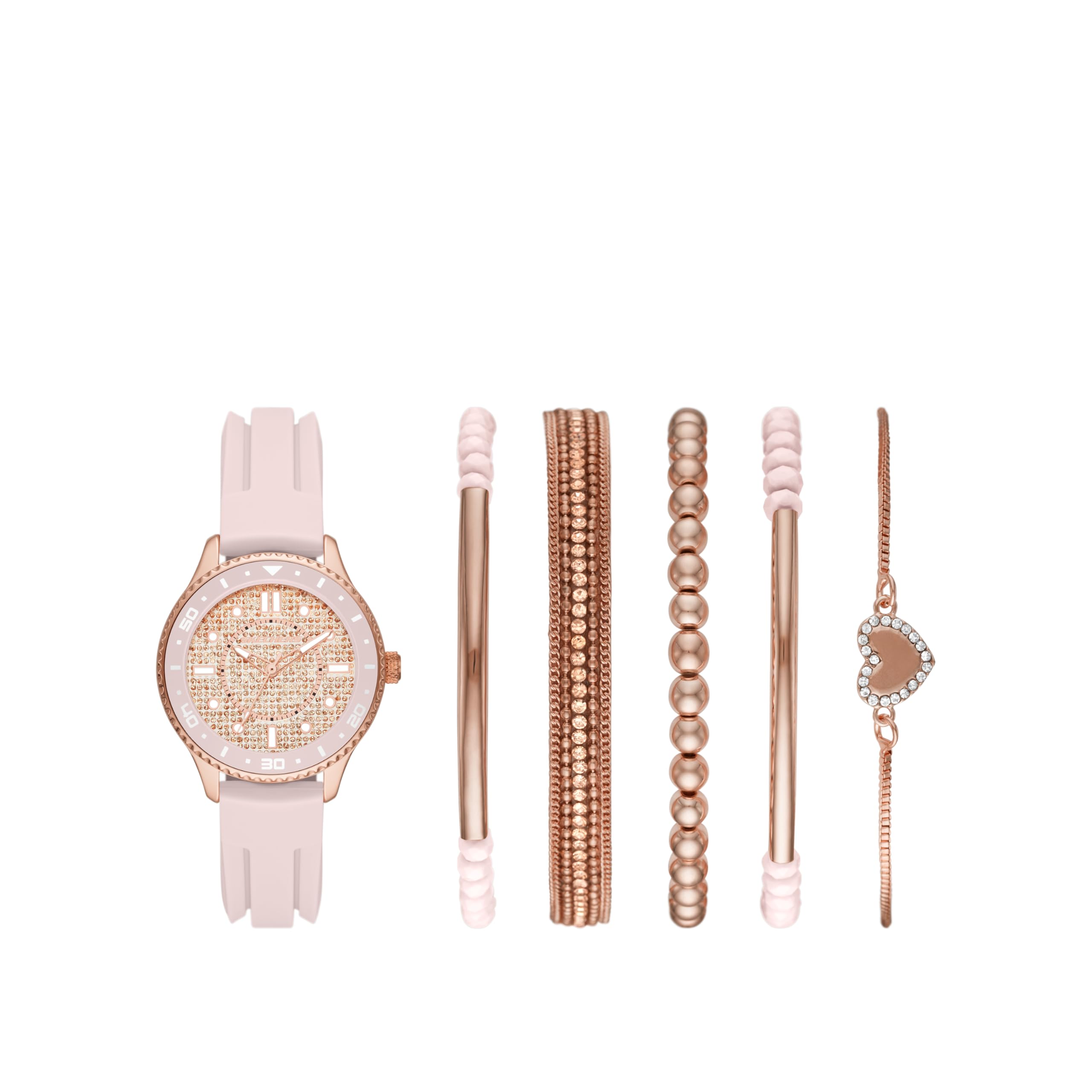 

                                                    Skechers Women's Three Hand Silicone Watch & Inter