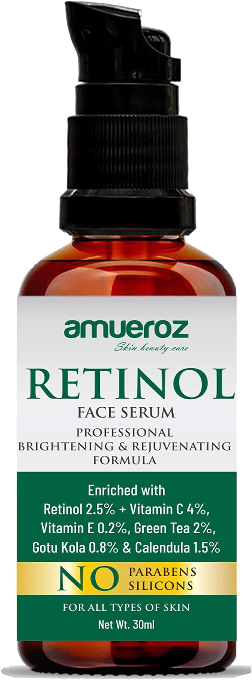 Advanced Retinol 2.5% & Vitamin C Face Serum - Deep Wrinkle Repair, Anti-Aging & Acne Treatment with Gotu Kola, Calendula, Vitamin E & Green Tea Extract - 30ml