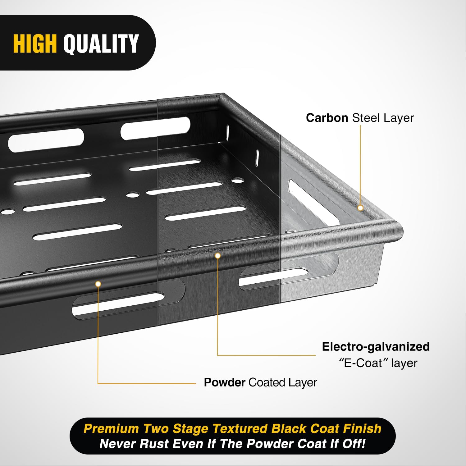 Nilight Interior Storage Rear Trunk Cargo Rack Basket Tray Interior Storage Luggage Carrier for 2007-2025 Wrangler JK JKU & JL JLU Unlimited 4-Door Hardtops