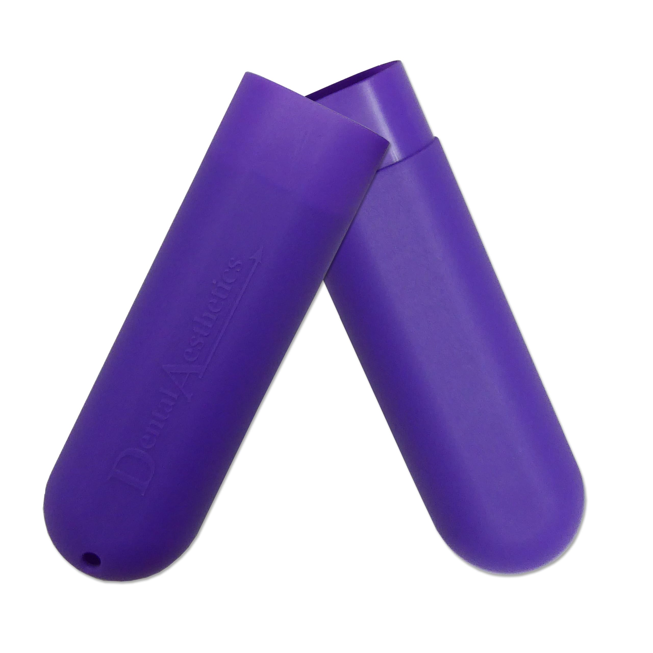 Childrens Toothbrush Case x ~ Plastic Holder, Brushes Holidays, Travel Storage (Purple)