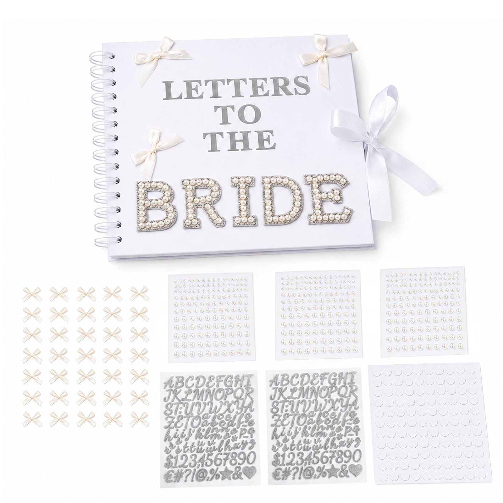 Letters to the Bride Scrapbook Set - Blank Spiral Wedding Memory