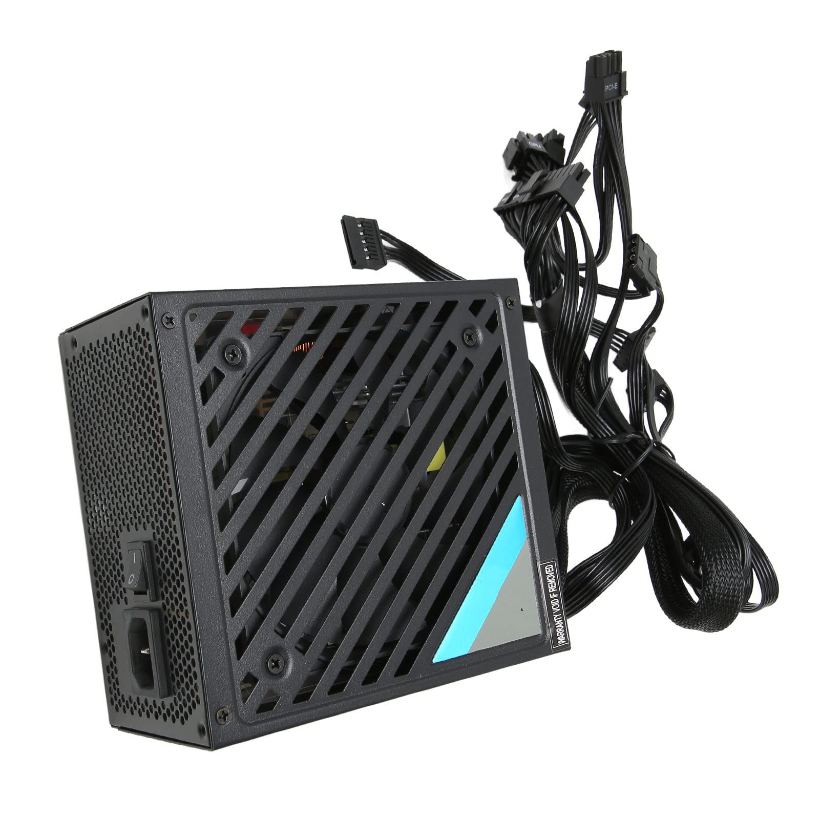 Bewinner Fuente de Alimentación de 550 W, 650 W, 750 W, Fuente de Alimentación para Juegos 80 Plus Bronze Certified Active PFC ATX, Fuente de Alimentación No Modular con Ventilador FDB (ATX-650W)
