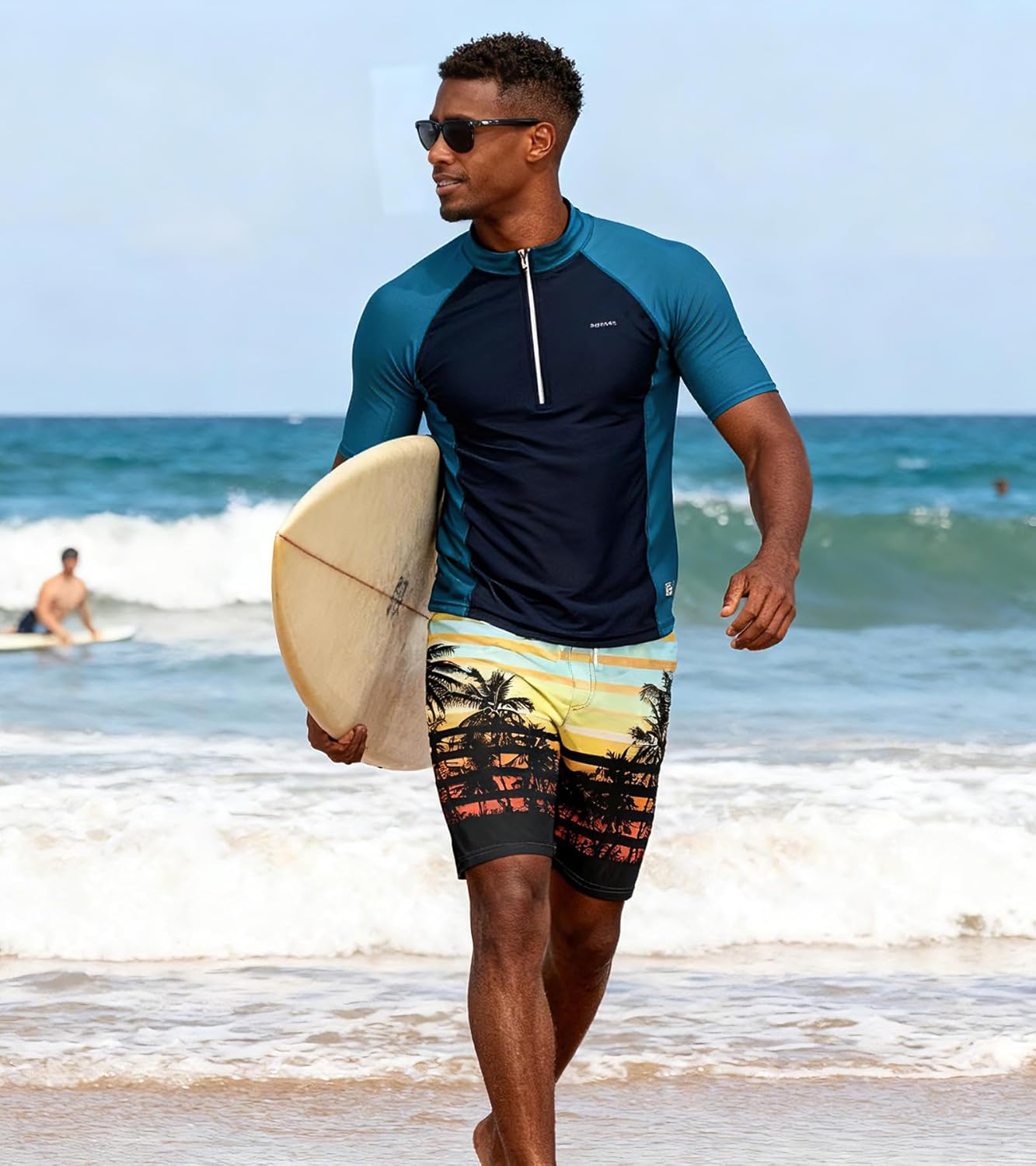 UNICOMIDEA Men Swim Trunks with Compression Liner 9 Inch Long Board Shorts - Image 3