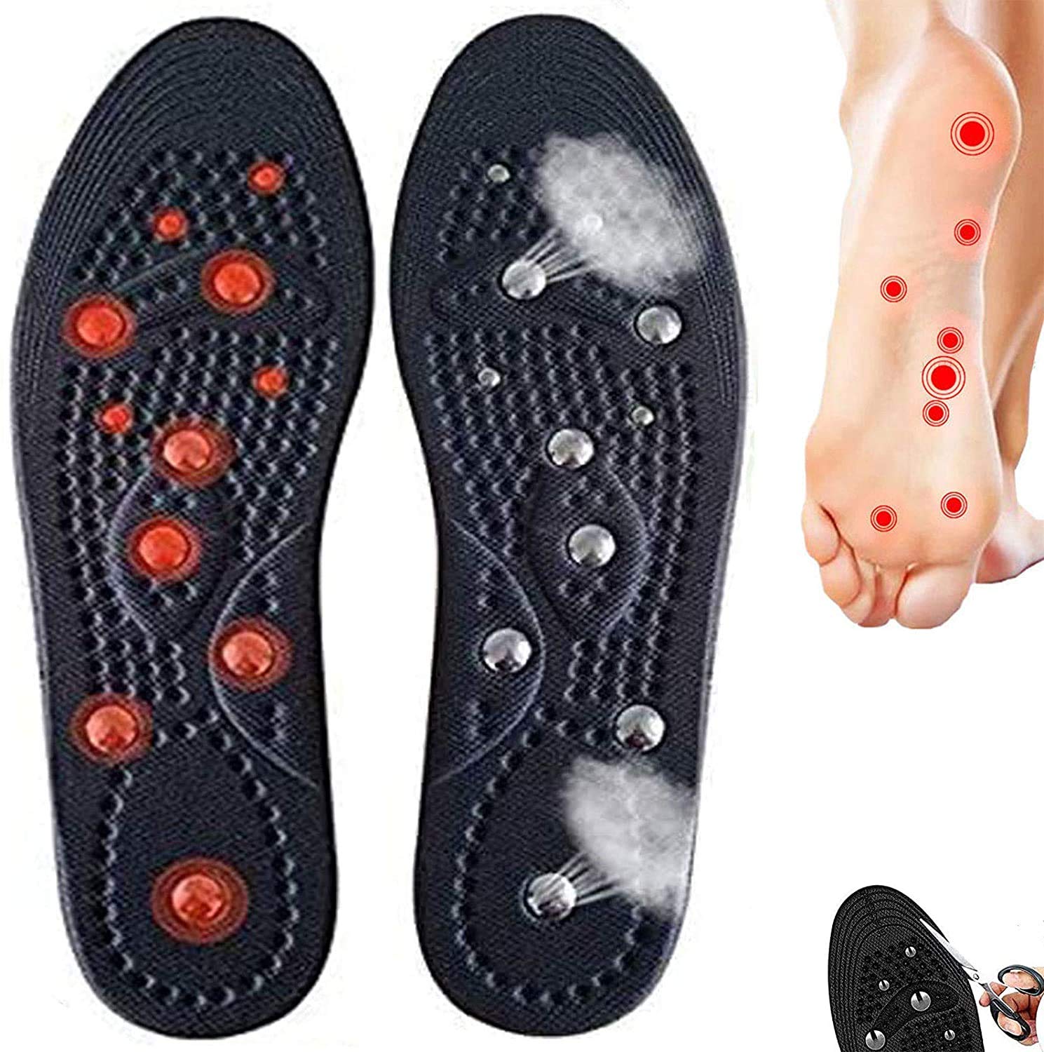 Semelles Magnétiques Acupression 40-43 - Semelles Perte De Poids Et Réflexologie Pour Pieds