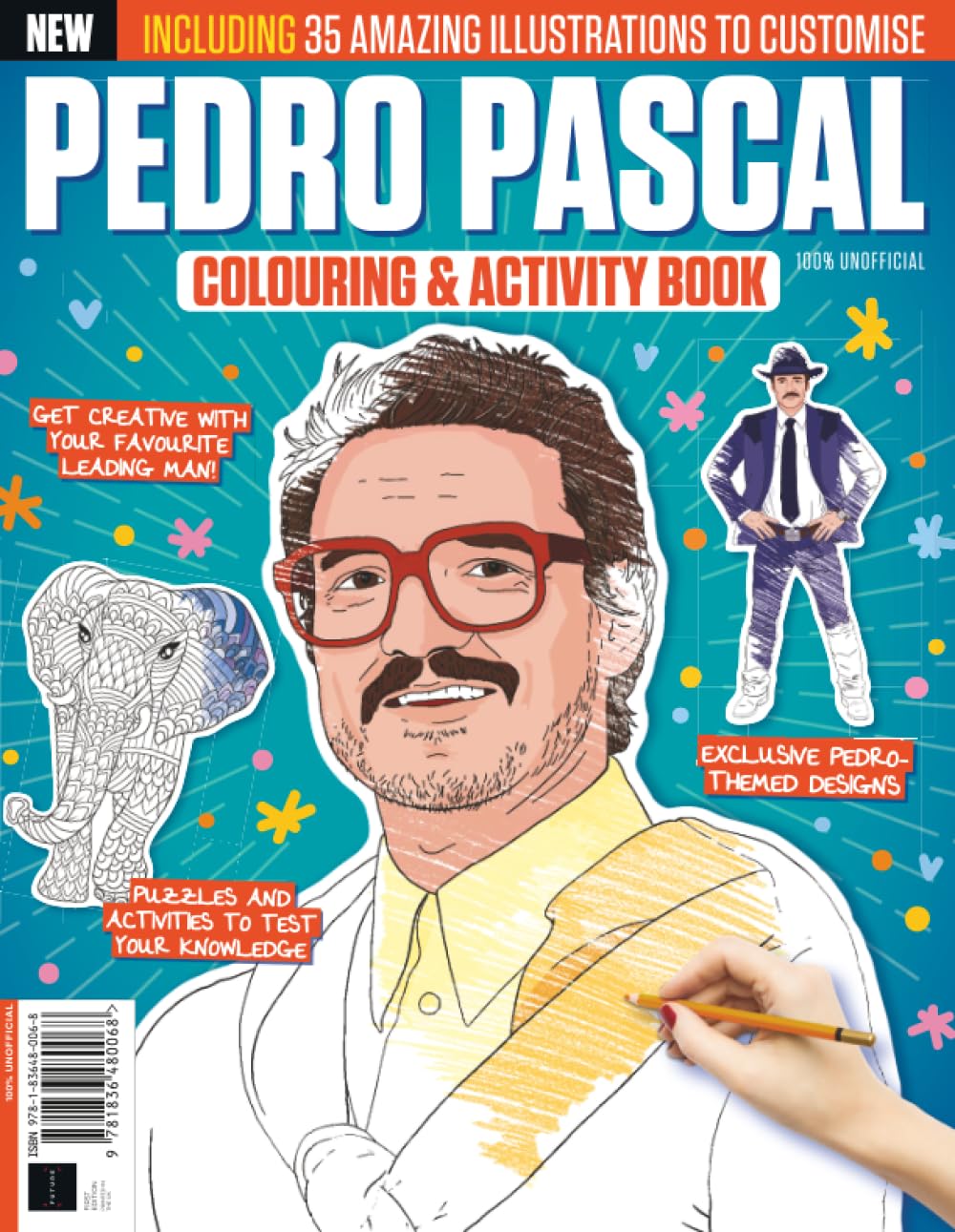 Pedro Pascal Coloring & Activity Book: The Perfect Gift for Every Pedro Fan / 35 Amazing Illustrations to Customise
