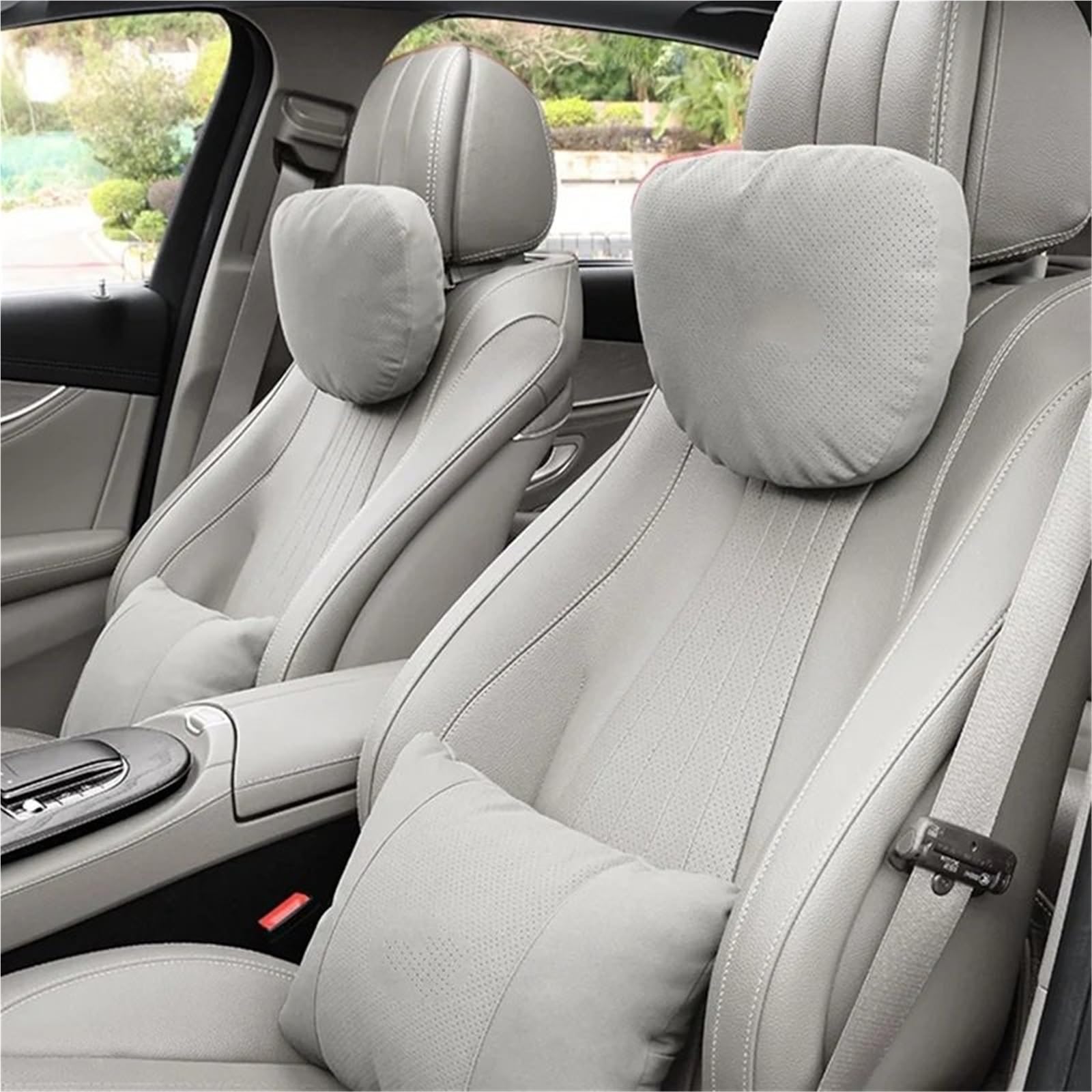 poduszka podtrzymująca szyję Do Golf Tiguan Passat Polo T-Roc ID4 Zagłówek Samochodowy Podpórka Pod Szyję poduszka na głowę fotela samochodowego(Waist pillow black)