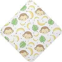 Vista 8 de Honey Bees - Toalla de baño para niños y niñas, color amarillo, abejorro, colmena, con capucha, toallas para recién nacidos, de algodón orgánico