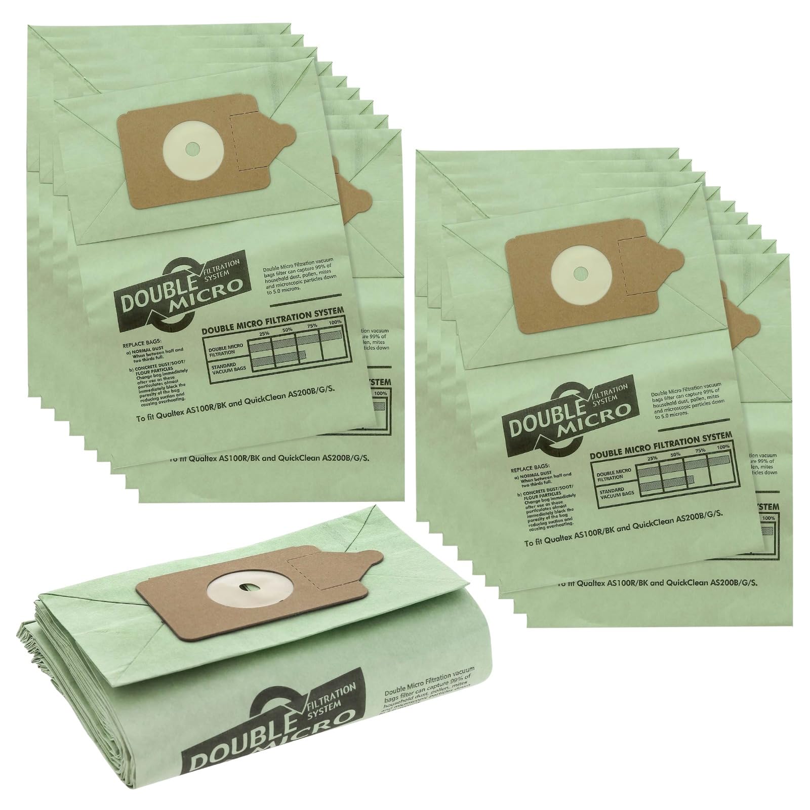 Compatible Heavy Duty Henry Hoover Bags Pack 20 | Premium Vacuum Henry Bags Compatible with Henry,Hetty & Numatic Models | Fits HVR200,NV200,NV225 | Strong Pet Hair & Dust Filtration for Cleaner Home.