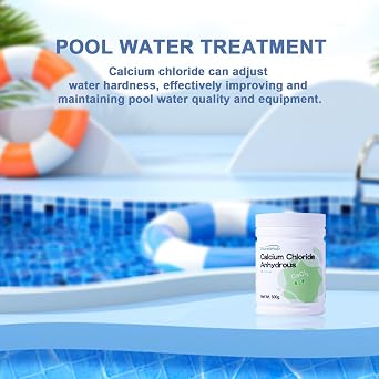 Calcium Chloride Anhydrous, 500g Lab Grade, Calcium Chloride Powder for Laboratory, for DIY Drying Agent Packet, Ideal for Snow Melter