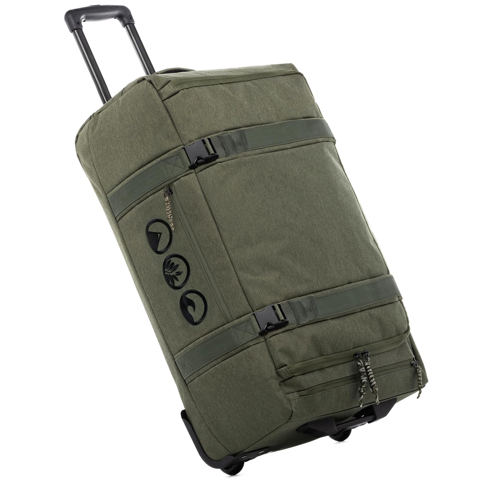 SONS OF ALOHA trolley da viaggio con ruote MAKAI - Pratica borsa da viaggio per vacanze e viaggi 68 cm, verde