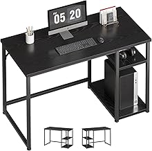 Maihail SZ121HFD Desk PC Desk Office Desk Computer Desk Study Desk Gaming Desk Work Desk Furniture Table Study Desk Storage 100 Desk with Rack Width 39.4 x Depth 18.9 x Height 29.1 inches (100 x 48 x