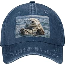 Snapback Trucker Hats Sea Otter Cowboy Baseball Caps Adjustable Dad Hat Ball Caps for Men Women