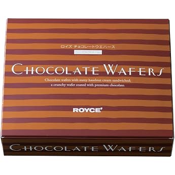 ROYCE' Chocolate Wafers 6.7 oz (190 g) 12 Pieces / Chocolate Wafers Hokkaido Limited Edition (Hazelnut Cream)