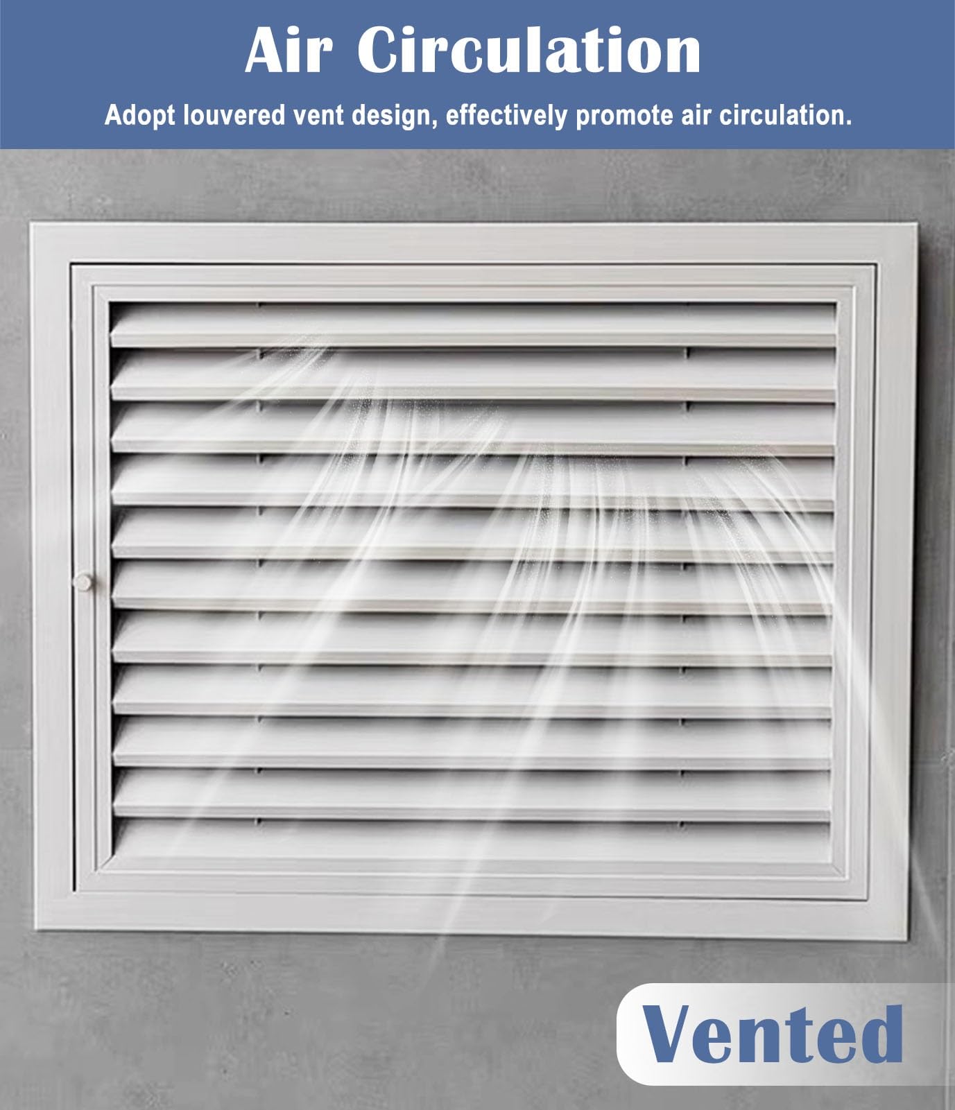 Porta di accesso con feritoie, pannello da parete con chiusura magnetica, per soffitte e interni, copertura resistente per un facile accesso e una migliore ventilazione