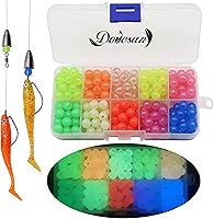 Vista 14 de Dovesun Cuentas de pesca que brillan en la oscuridad, cuentas de pesca para agua salada, 1035 unids/600 piezas/250 piezas/120 cuentas coloridas
