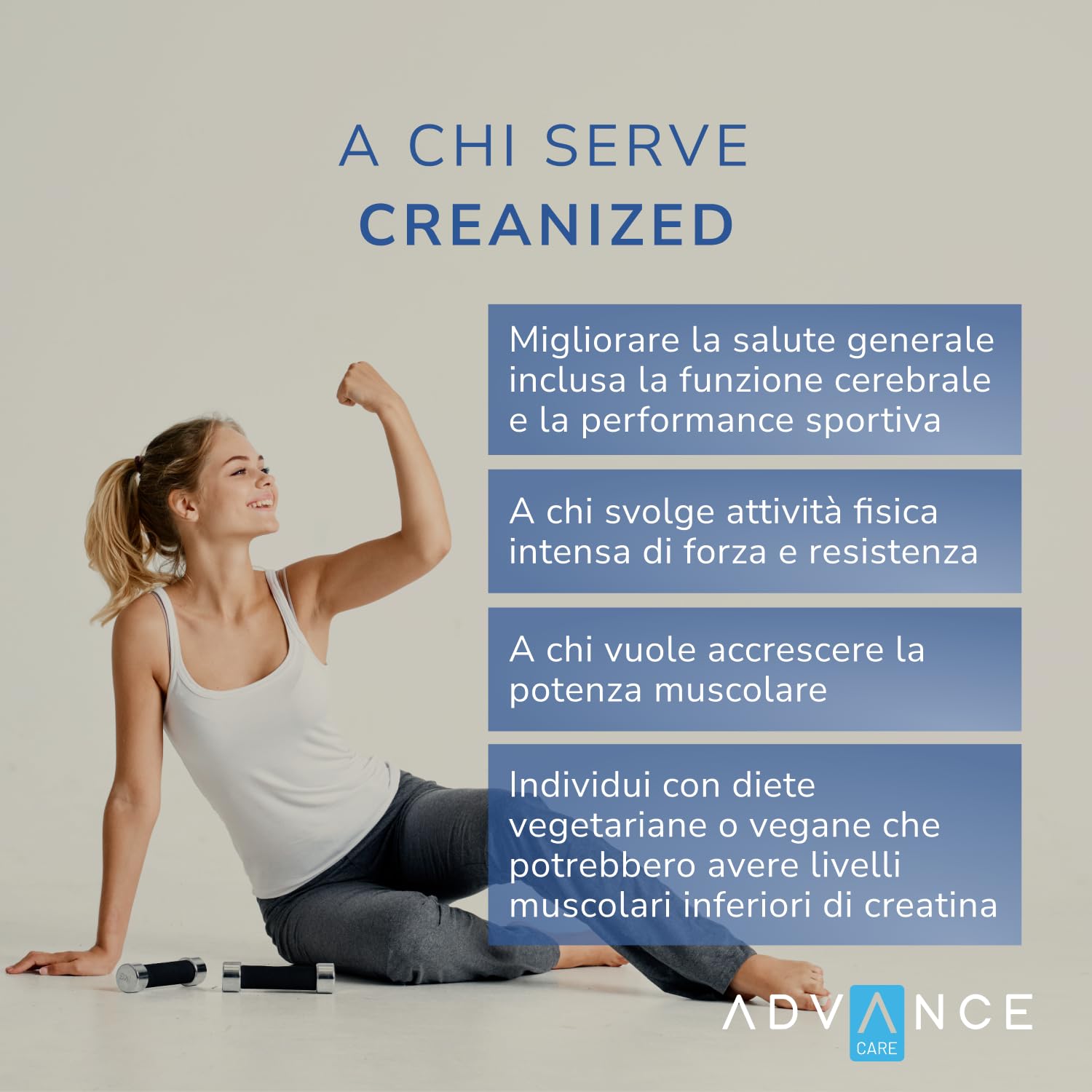 Creanized Creatina Monoidrato Micronizzata - Creatina monoidrato micronizzata per la performance muscolare