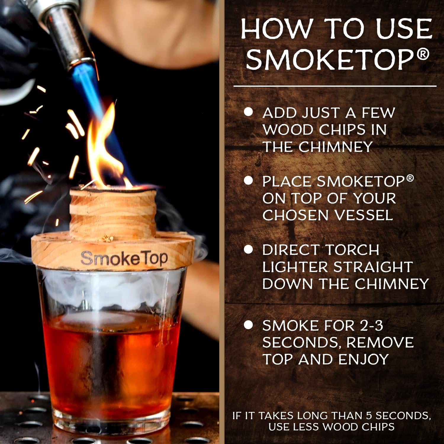 SmokeTop zestaw do wędzenia i pochodnia z wiśni, opryszczką, klonem i dębowym wiórami – zestaw do wędzenia koktajli i chipsy do staromodnych koktajli, whiskey i burbon – od Middleton Mixology