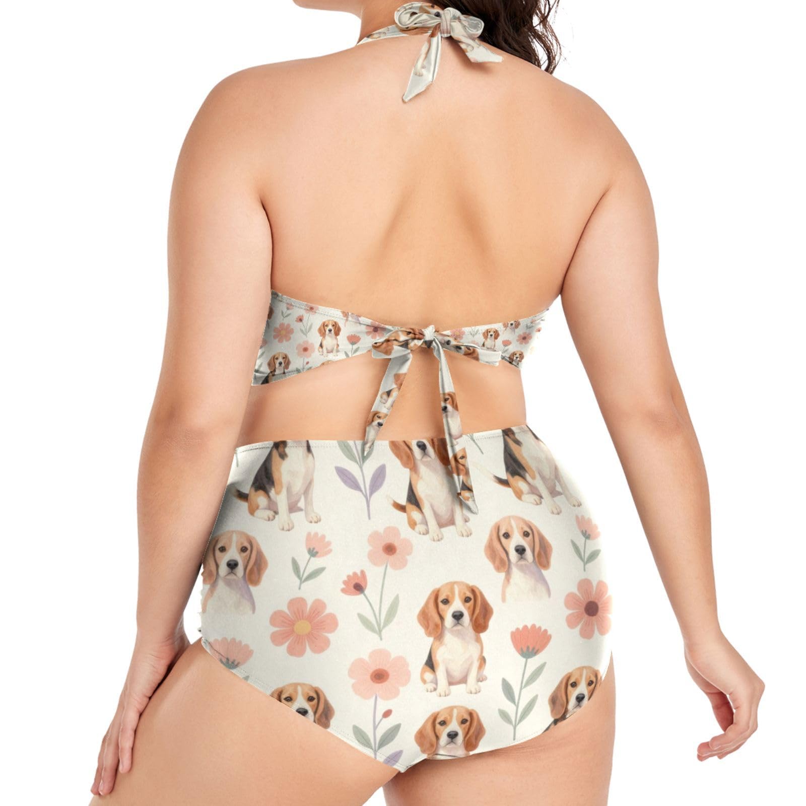 FRODOTGV Curvy Maillot de bain deux pièces pour femme L-4XL