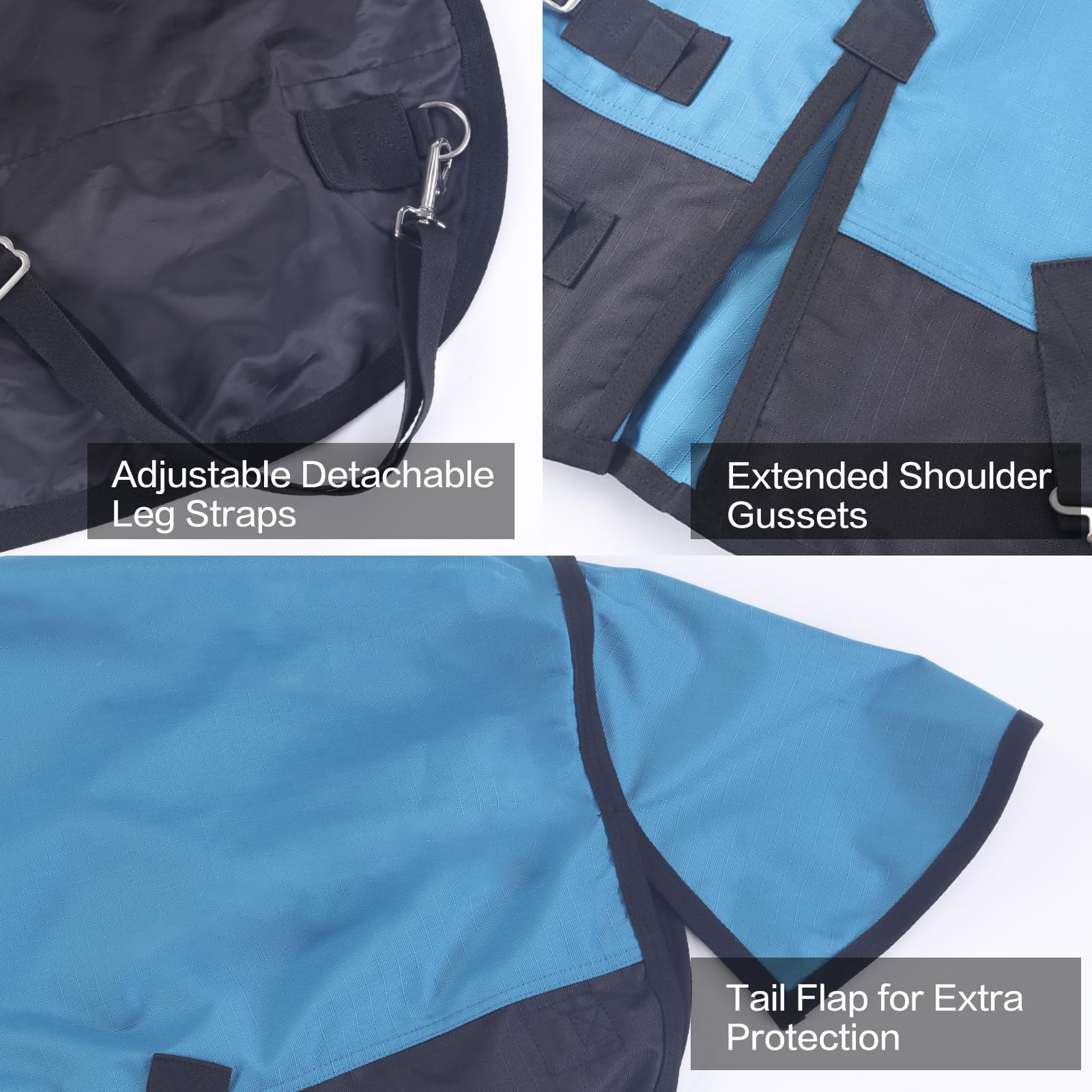 1200D Mini Coperta per cavallo/pony, 0 g, senza imbottitura