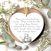 Those we love don't go away Memorial gift for loss of loved one Sympathy Gift Bereavement Gift Friendship In Sympathy Winnie the Pooh heart