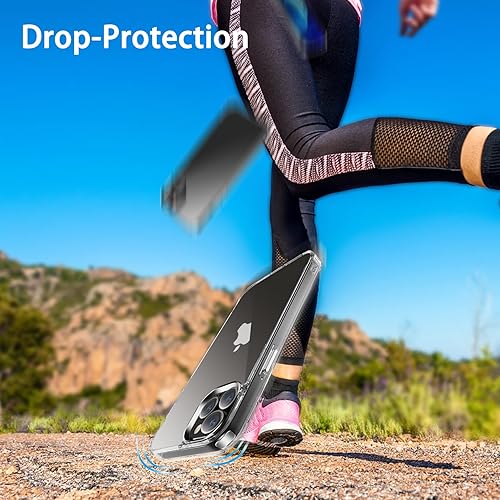 Miniatura 7 de JJGoo Compatible con iPhone 12 Pro Max, transparente, a prueba de golpes, delgada, antiarañazos, carcasa protectora de policarbonato duro,