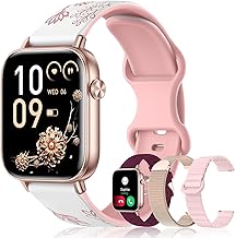 Iaret Women's Smart Watch, 4 Bracelets, 1.83 Inch Smartwatch, Female Function, HD Calls, 110+ Sports Modes, Pedometer, Heart Monitor/SpO2/Sleep, Compatible with iPhone/Android, Gift