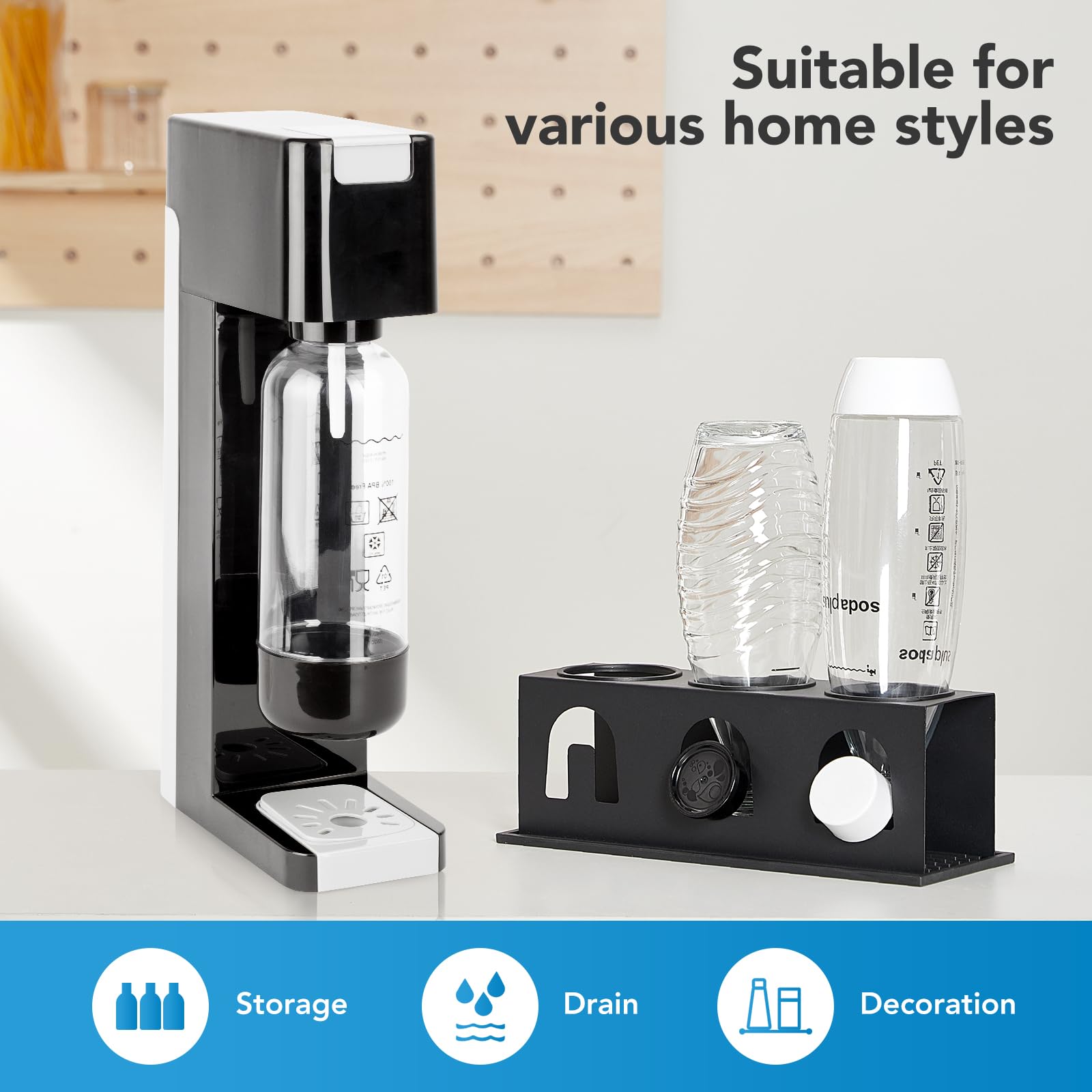 Original LST Supporto Per Bottiglie Da Appendere A 4 Per SodaStream