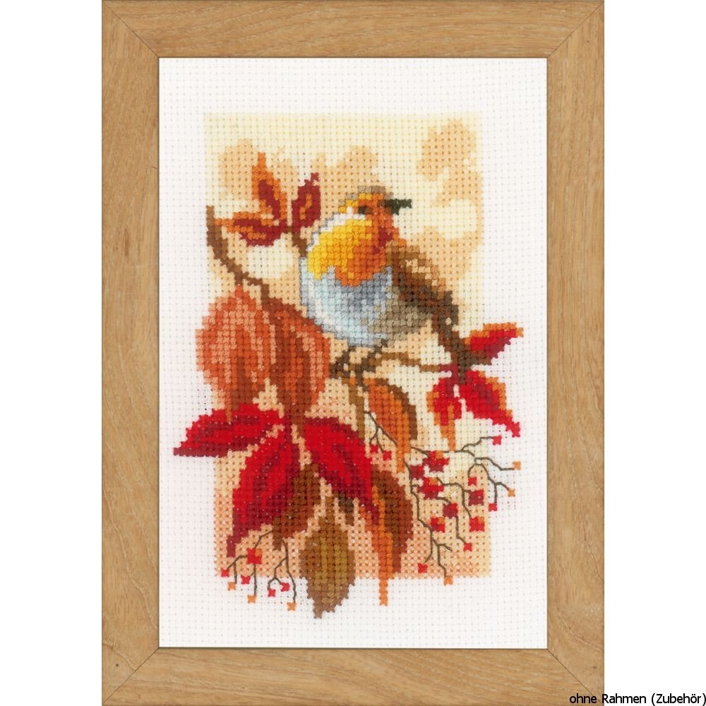 Vervaco Counted Cross Stitch Kit: Miniatures 4 Seasons: Set of 4, 8 x 12cm, N