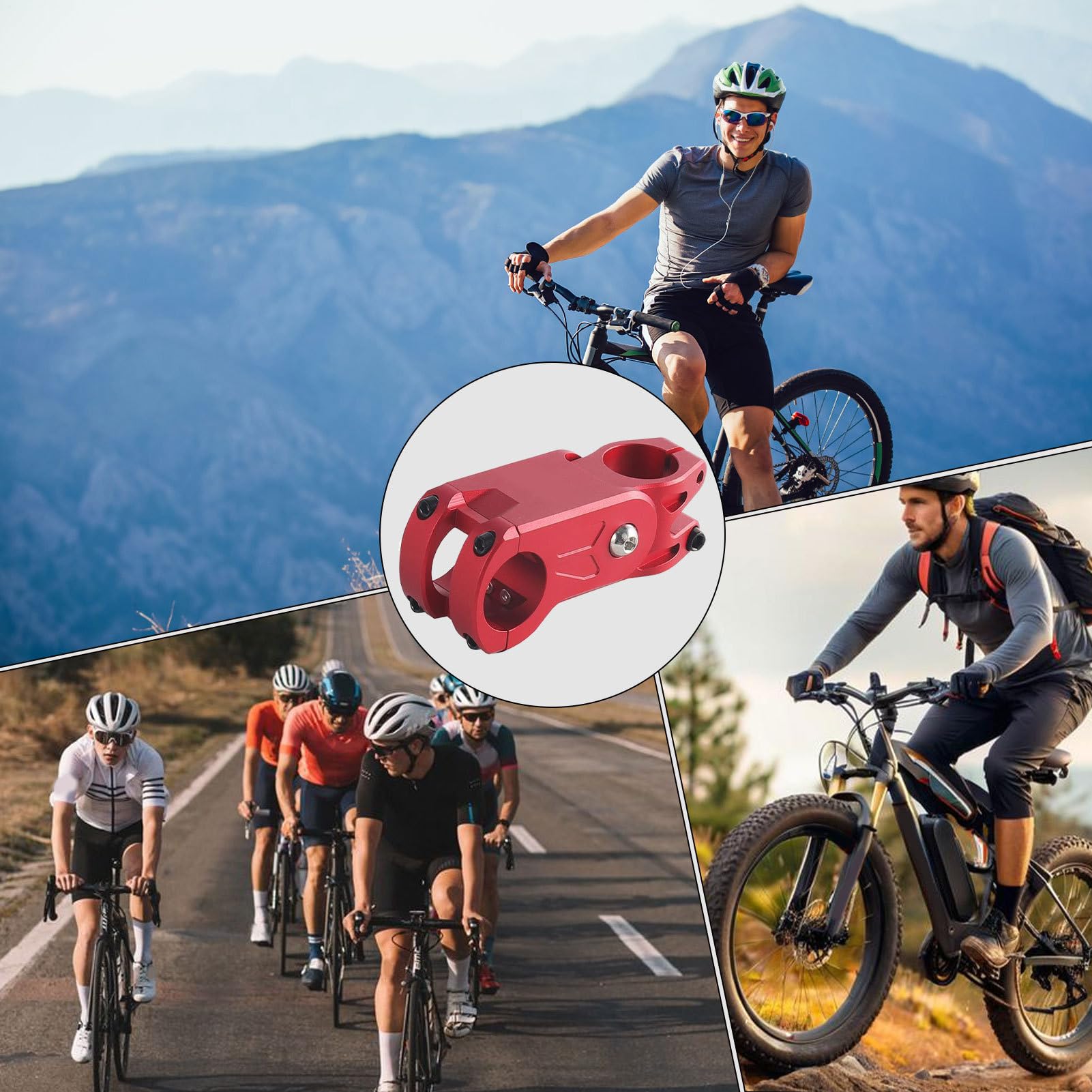 Stelo da ciclismo | Ammortizzatore regolabile – Stelo bici per comfort spalla | per gravel trail equitazione allenamento viaggi avventura quotidiana pendolarismo Touring uomo donna