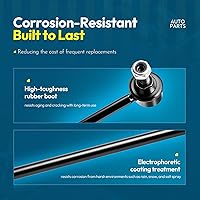 Vista 6 de 2 piezas K80478 kit de barra estabilizadora delantera de suspensión, enlaces de barra estabilizadora izquierda y derecha para Audi A3 Q3 TT para VW